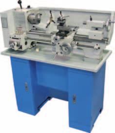BENCH LATHE 230 x 500mm Precision V-beds are hardened & ground Dovetailed cross and compound slides Adjustable ball bearings spindle support 6 spindle speeds