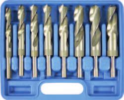50 6 piece suitable for sheetmetal HSS M2 Bright Finish 3 flute type Sizes: 6.3-8.3, 8.3-10.4, 10.