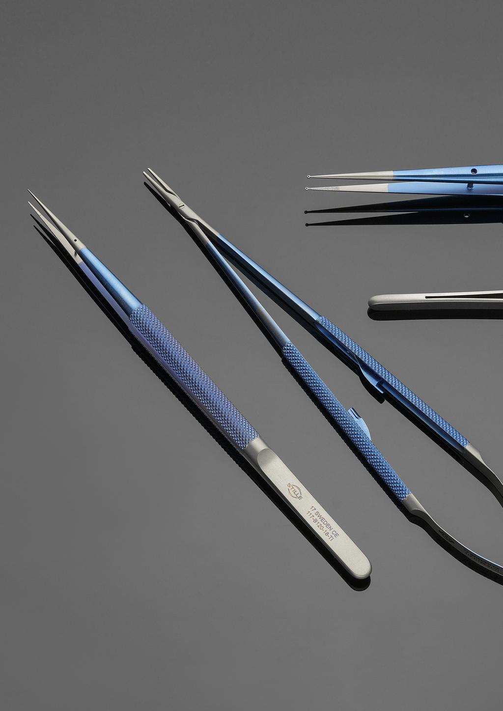 STILLE Micro Instruments NEW Titanium STILLE has now introduced a new line of high quality titanium forceps and needle holders.