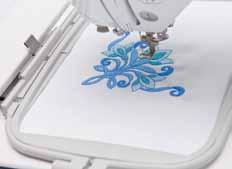 Instantly transfer embroidery patterns from Brothers memory cards into