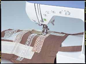 My Custom Stitch This exclusive feature allows you to create your own decorative stitches on the LCD panel.