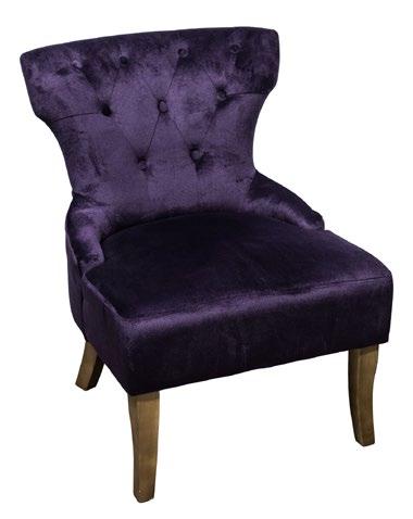 SP2K/18 The Grange Interiors 149.99 RRP 149.99 RRP Code: TH21 H62.L69.W82cm Description: Purple Chair 149.