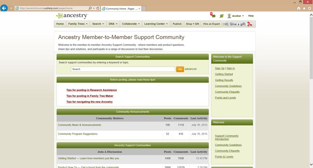 Collaborate - 3 Recent Member Connect Activity Online Support Community