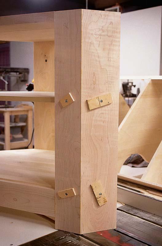 Make just three shelves for the top case with the cut as shown.the remainder are straight at the front edge.