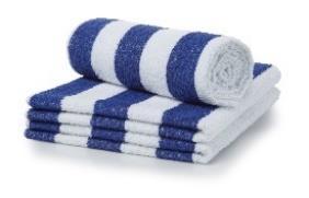 Available in Blue, Lemon, Navy, Peach, Sage & Vanilla Our Dyed Bath towel range offers a selection of colours in an easy to launder medium weight towel.