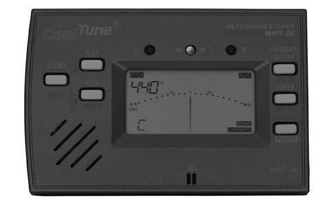 T23099 Digital Metronome Tuner Suitable for all types of electric and acoustic stringed instruments.