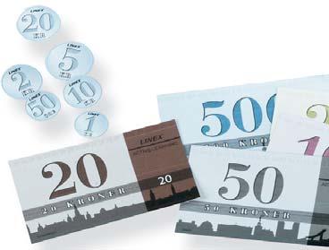 Banknotes: 10x20 kr., 36x50 kr.