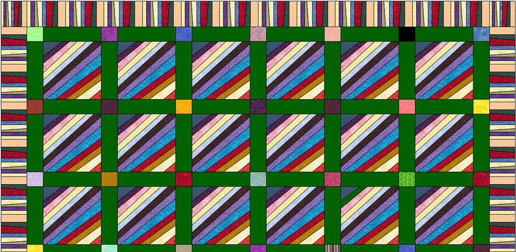 BORDERS: The borders for this quilt are made from