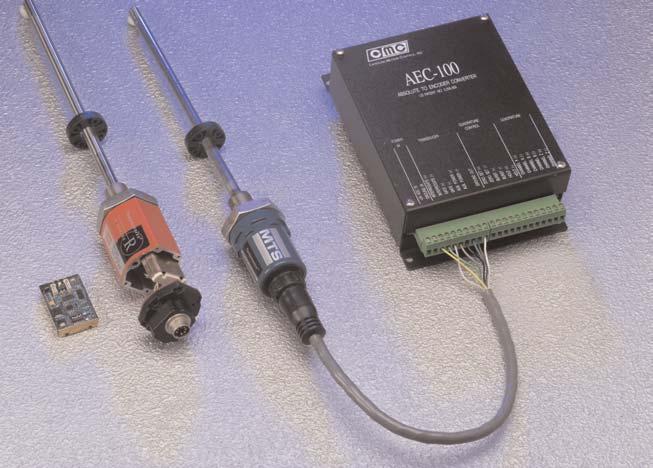 CON and MTS Sensors Division, the performance and functionality found in the AEC-100 in an enclosure roughly 2" x 5" x 7" have been incorporated into an output module roughly 0.5" x 1.