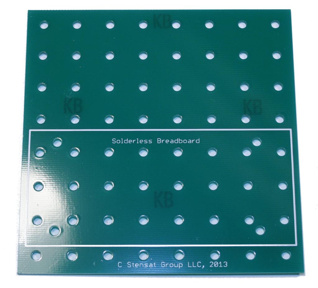 Electronics Base Plate Base plate is for mounting solderless bread board and processor board Solderless bread board is to be mounted in the marked rectangular area.