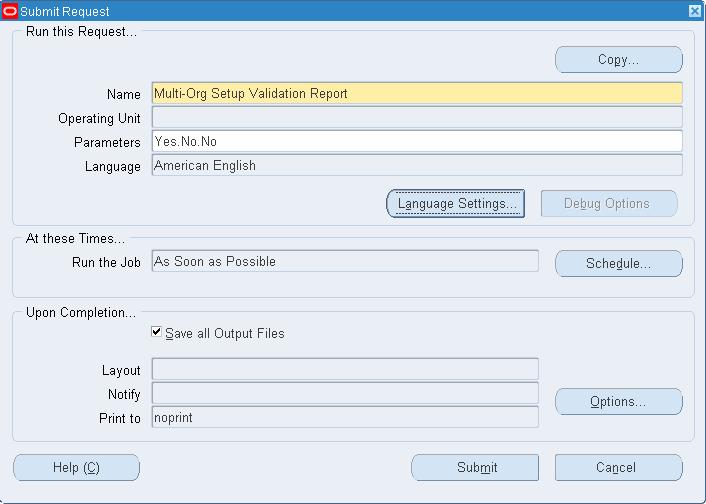 2) Run Multi-Org Validation Report and check