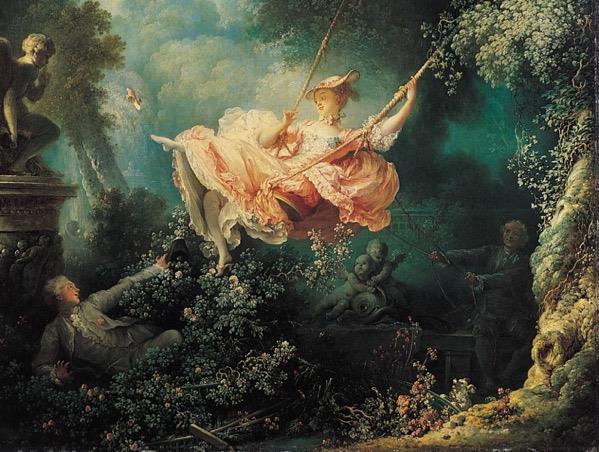 Wednesday 25 April The Kings of the Sun: Art of the Ancien Régime in France The Swing, Fragonard This talk will journey in time through the art of the Ancien Régime in France.
