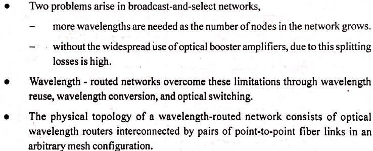 5.3 Wavelength Routed Networks Figure 5.