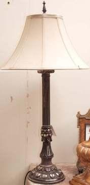 Gilt Lamp + Shade 840mm