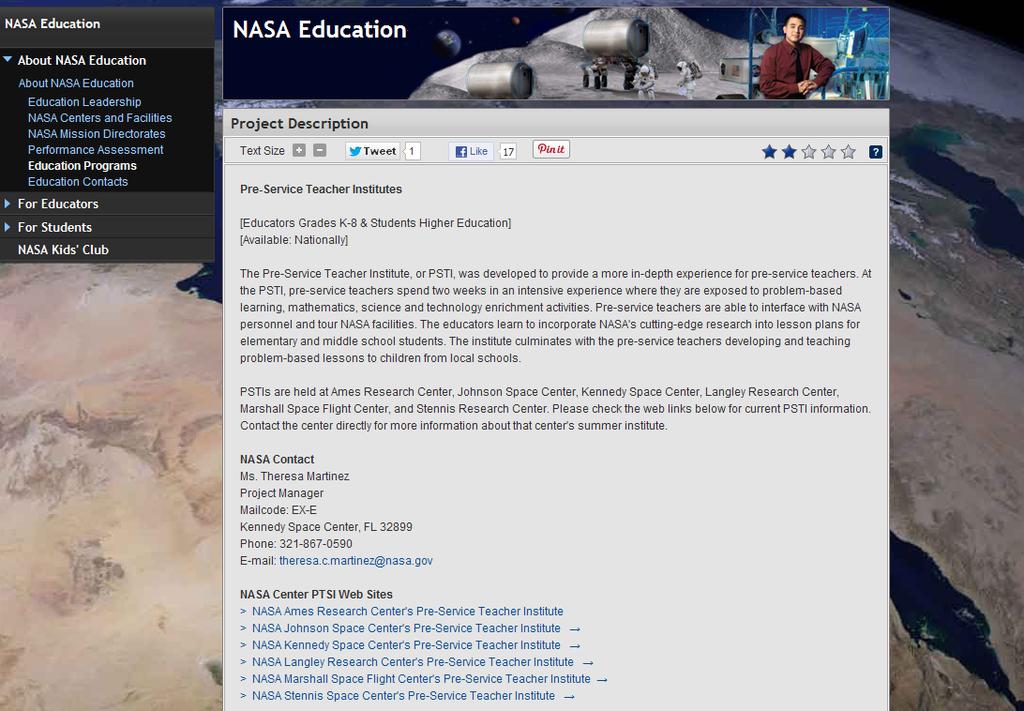 NASA Opportunities for