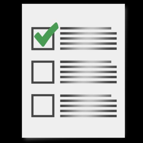 The Checklist: The form has a checklist and this includes all the extra information that must be