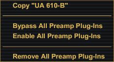 Important: Unison plug-in processing in Console s PREAMP insert is always routed to the DAW, regardless of the current Insert Effects setting (Unison PREAMP insert processing is always recorded).