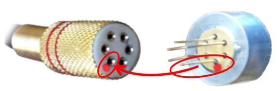 6. Operating Instruction 1. Please take a PD with a integrated TEC. Carefully combine its wires with the pins of connector PD (1) tightly till fixation (fig.2). Note!