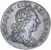 2485 George II, old head sixpence, 1757 (S.