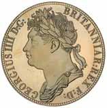 Britannia and rock of Gibraltar; golden alloy 20 pieces, bronzed copper 20 pieces, copper