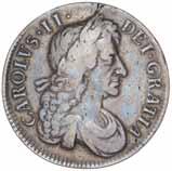 2461* Charles II, silver pattern farthing, 1665 (Peck 407) short hair, obverse 1a and