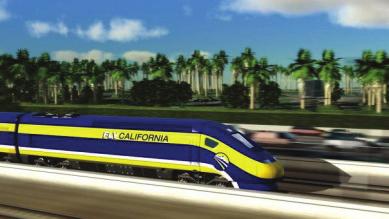 Present infrastructure points to promising future High-speed rail The California high-speed rail will