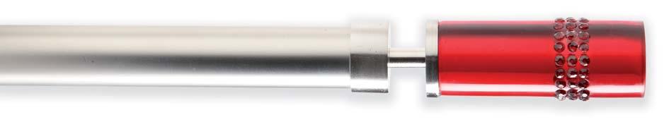 Diva - 25mm pole suitable for medium weight curtains.