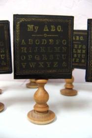 a charming and tiny ABC ephemera that Vickie found in her constant search for alphabet anything ~ a little over