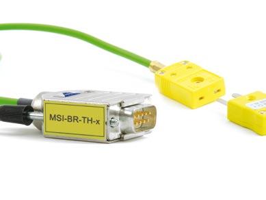 Modular Smart Interfaces MSI-BR-TH-x Internal cold junction compensation Support of thermocouple type K, J, T, C (others on request) Thermocouple amplifier for temperature measurement with