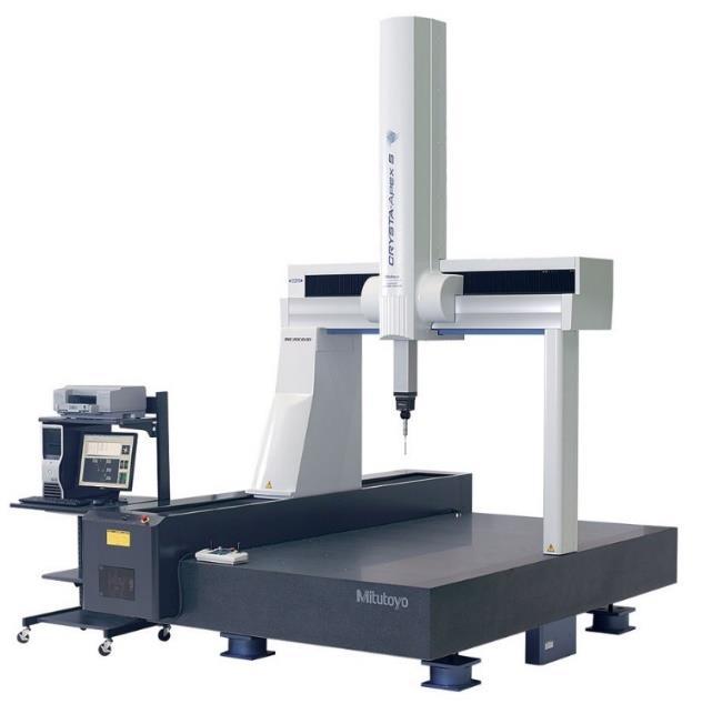 Inspection Equipment Our large capacity Mitutoyo Crysta Apex 122010 has a measuring volume of X 2005mm x Y 1205mm x Z 1005mm and is equipped with the latest MCOSMOS-1
