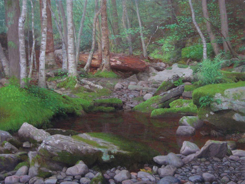 Forest Pool, oil