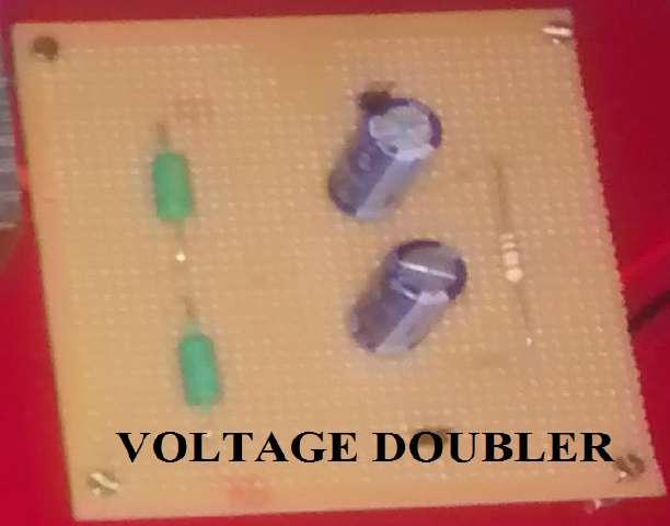 Figure 3.21 Equivalent circuit of operating modes in voltage doubler circuit During the negative half-cycle the other diode (D2) conducts negatively to charge the other capacitor (C2).