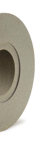 It is precisely these transition points of multipart grinding wheels that require extensive knowledge during the construction and manufacture, since otherwise they might affect the grinding pattern.