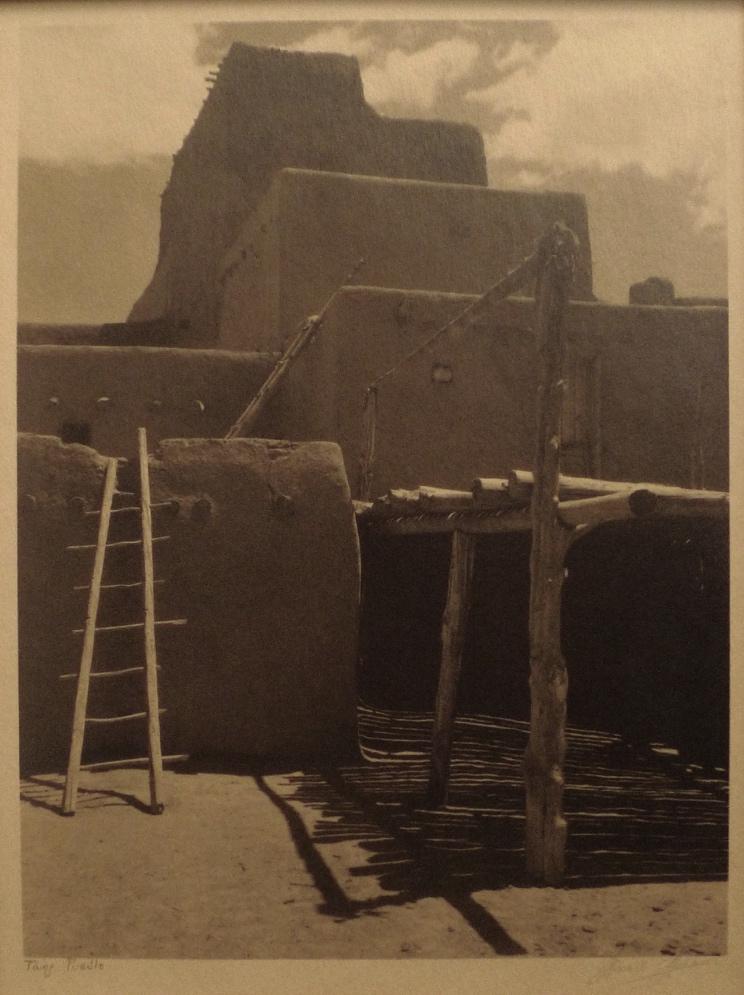 North House, Taos Pueblo, New Mexico (ca. 1929) 7-3/4 x 5-7/8 inches, on larger sheet Signed and titled in pencil in margin.