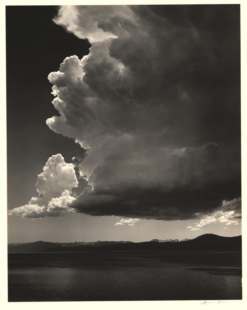 Thundercloud, Lake Tahoe, California (1938) 9 x 7-1/16 inches, mounted Signed in pencil on mount; with photographer's label, titled in pencil, on mount verso.