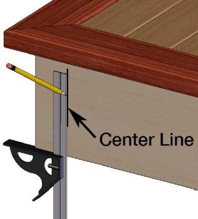 When installing the post, constantly check for level, both side to side and front to back. Over tightening the lag bolts may cause the post to pitch forward (Figure O).