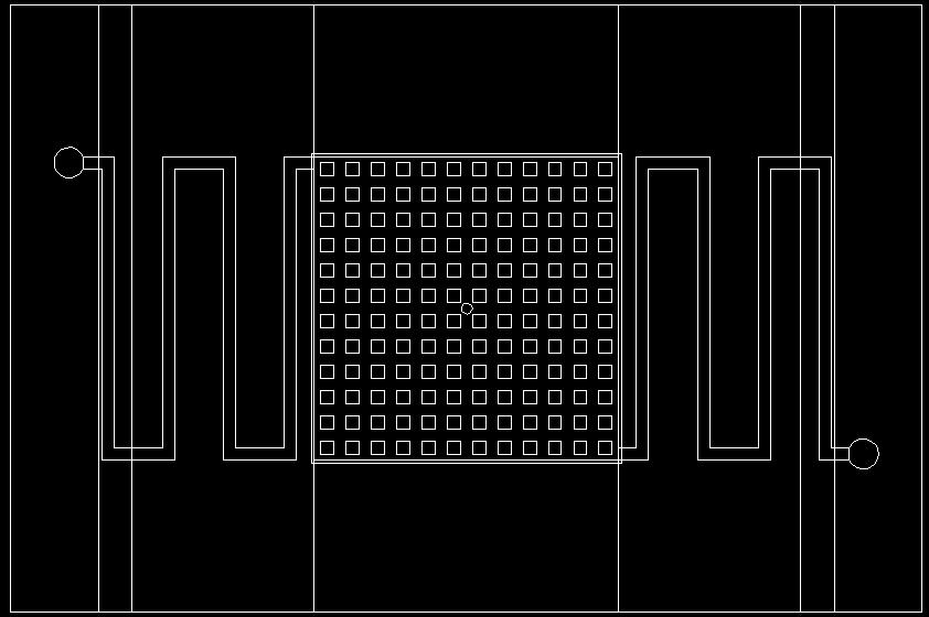 3: Layout of RF MEMS switches with different