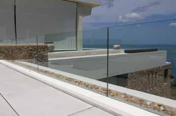 Glass Balustrade SUNFLEX frameless glass balustrades maximise the perception of