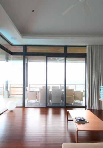 The SF 42 sliding door allows the individual sliding panels to be moved horizontally to one side or both in