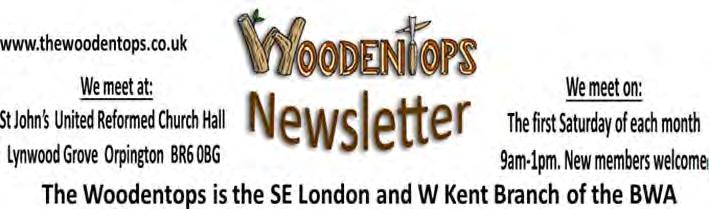 September 2016 Carving for Royalty Facebook: Woodentops Woodcarvers Twitter: #carverofwood And some months, mid month meetings too!