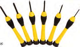 2 JEWELER'S 6 PIECE SCREWDRIVER SET Each set contains 6 precision jewelers screwdrivers in a clear plastic
