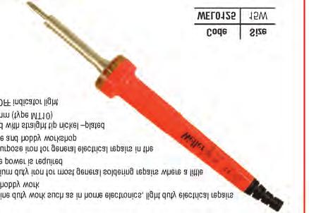 SOLDERING IRON - 30W - R21/613-3B SOLDERING IRON - 40W - R21/613-4B This compact soldering iron has been designed for industrial use Handle is designed for comfort and safety Supplied with resting