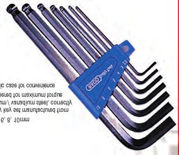 from chrome molybdenum / vanadium steel, correctly hardened and tempered for maximum torque Set in a handy