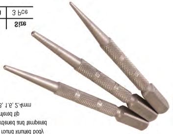 Square head, round knurled body Alloy steel hardened and tempered Cupped chamfered tip Contents: 0.8, 1.6, 2.