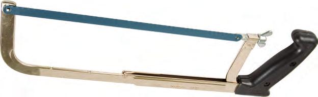 HACKSAW - FLAT FRAME - 15-200 Rigid steel frame adjustable Plastic handle for comfort Chrome