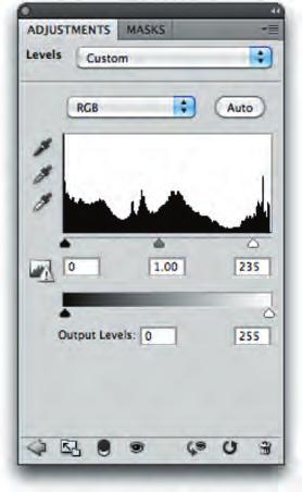 You may also want to call up the Histogram panel (Window > Histogram) and leave it open while color correcting.