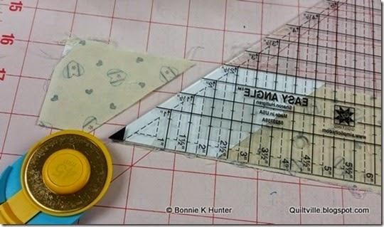 Your diamond is on the TOP of the Easy Angle Ruler because you are going to use it FACE DOWN!