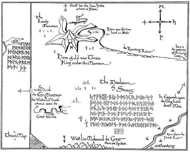 D. Thror s Map Check Thror s Map near the beginning of the novel. What great expanse takes up the large section in the middle of the map?