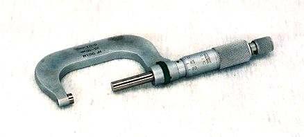 The micrometer is generally used for measuring external sizes.