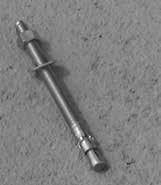 Wedge anchor bolt will not work properly if hole is too deep.